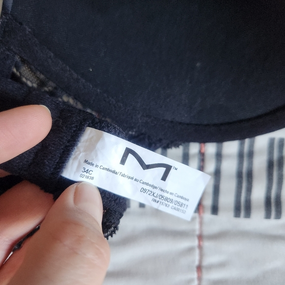 Maidenform Black Convertible Push Up Bra 34C - Picture 6 of 7